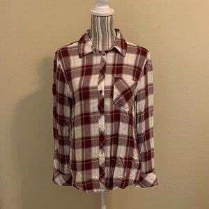 Cosmic Blue Love button up top